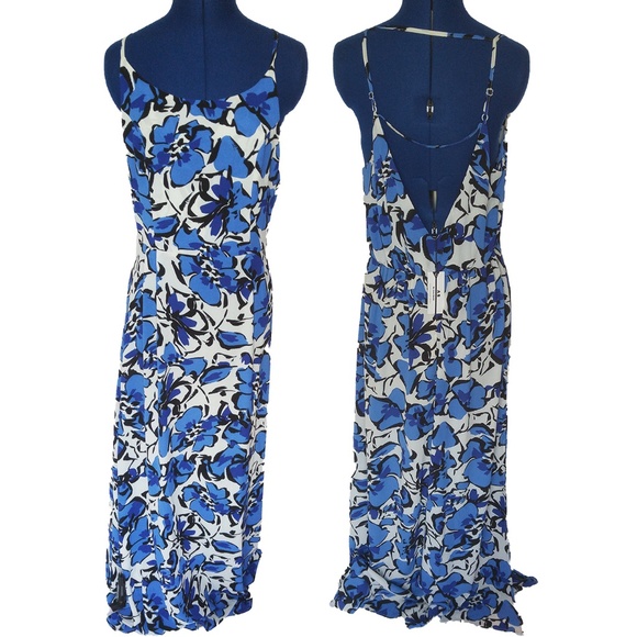 Modcloth Dresses & Skirts - NWT ModCloth Blue Floral Dress Size 14 Anna Smith